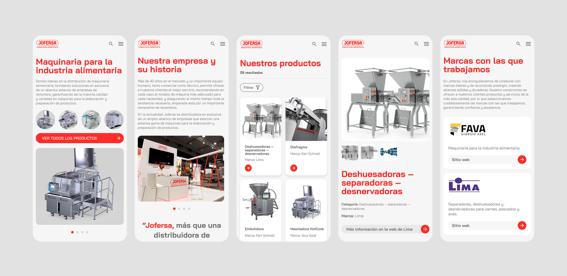 Mobile mockups